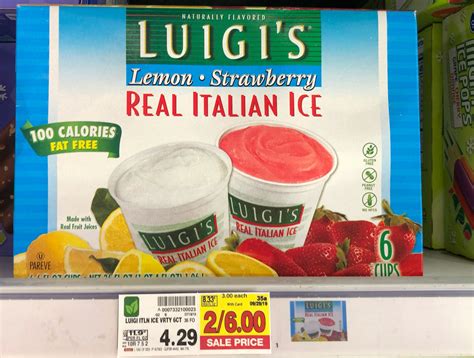 Luigi's Real Italian Ice JUST $2.00 at Kroger! (Reg Price $4.29 ...