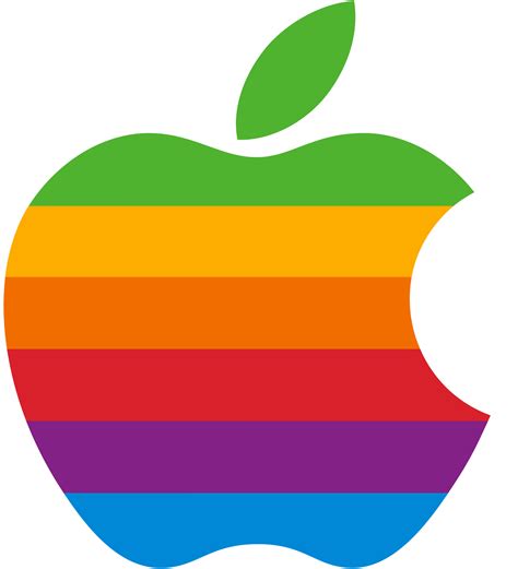 Rainbow Apple logo -Logo Brands For Free HD 3D