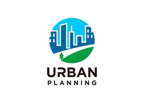 Premium Vector | Urban planning city park town logo design template