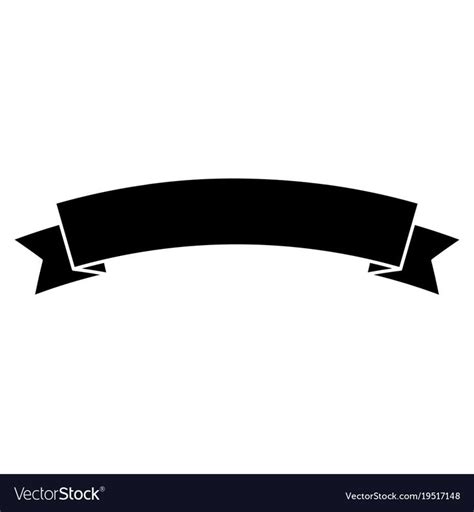 ribbon png vector black