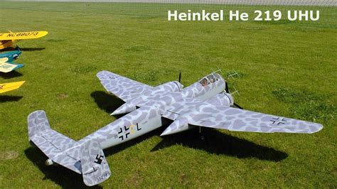 Heinkel He 219 UHU, electric powered scale RC airplane, 2016 - YouTube