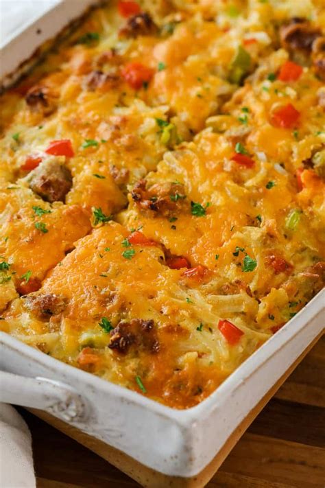 Hashbrown Breakfast Casserole {Make-Ahead!} - Spend With Pennies