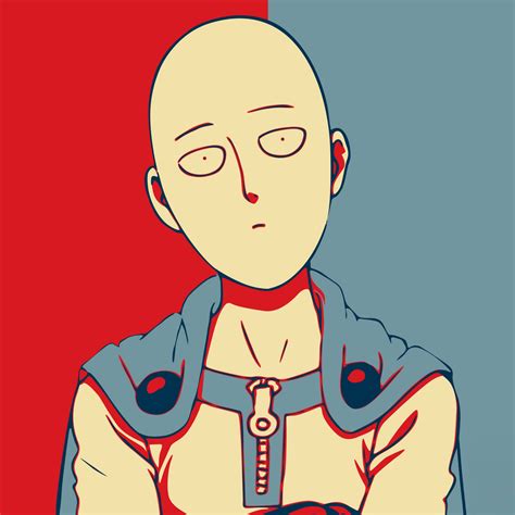 Saitama Wallpaper 4K, Minimalist, One Punch Man