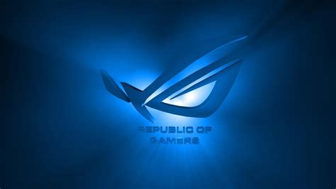 Rog Blue Wallpaper 4K