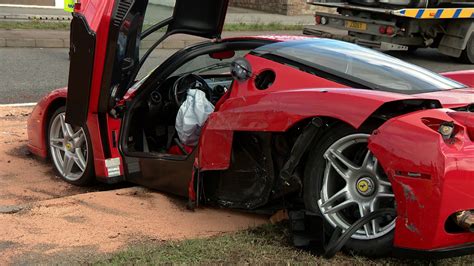 Multi-million-pound Ferrari Enzo in crash on Jersey's Victoria Avenue ...