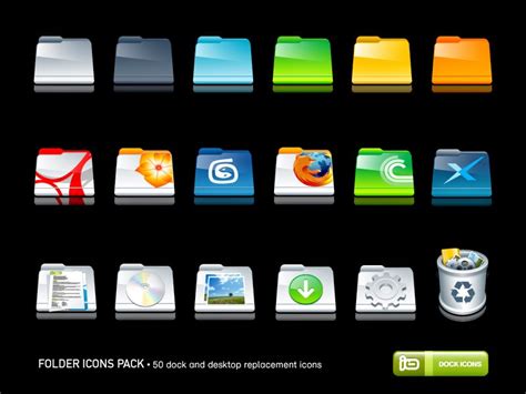 Cartoon Folder Icons Pack