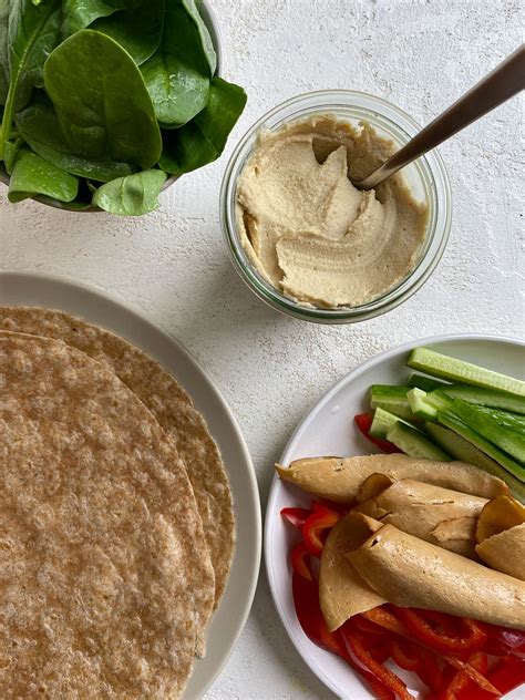 Easy Vegan Hummus Wraps [Customizable] - Food Sharing Vegan