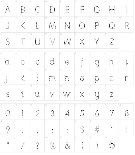 National Primary Dotted Font Download