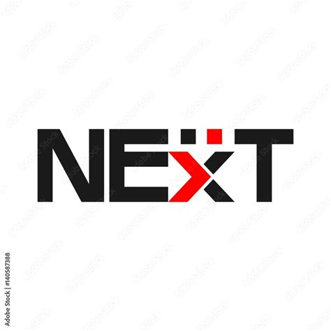 next logo Stock Vector | Adobe Stock