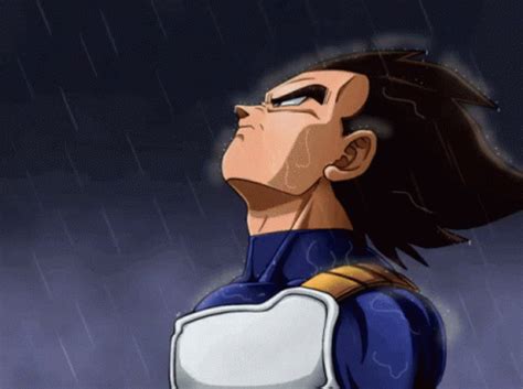 Vegeta Rain GIF - Vegeta Rain Dragon Ball Z - GIF 탐색 및 공유