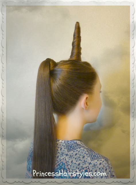 Unicorn Hairstyle For Halloween Or Crazy Hair Day | Hairstyles For ...