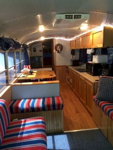 49 Awesome Bus Campers Interior Ideas - Yellow Raises | Bus camper, Bus ...