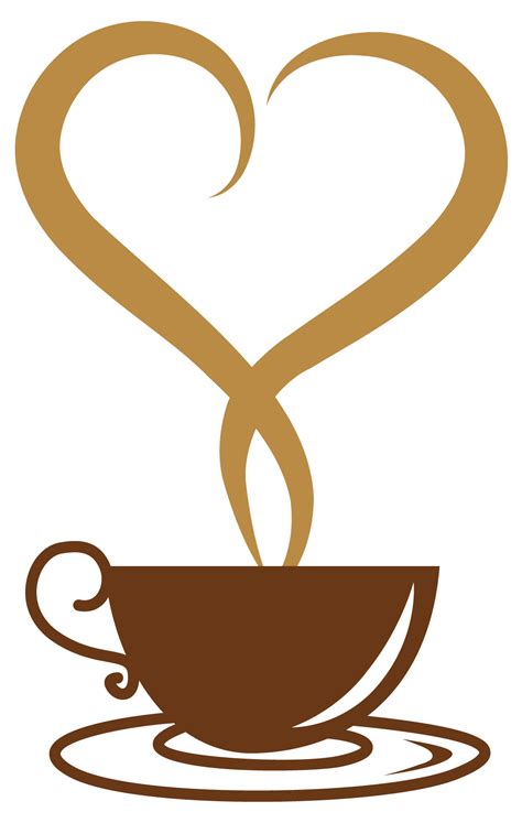 Coffee cup Tea Clip art - Deco Coffee Cup with Heart PNG Vector Clipart ...