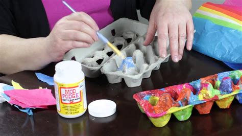 How to Decorate Egg Box Cartons : Egg Decorating - YouTube