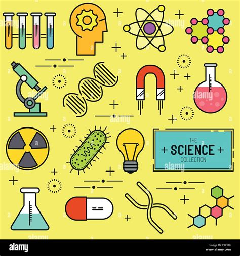 Science Vector Icon Set. A collection of science themed line icons ...