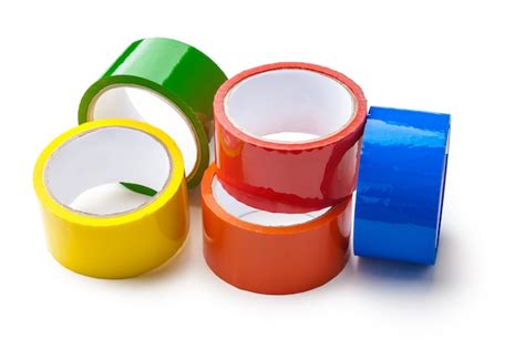 Premium Photo | Colored tape in large rolls