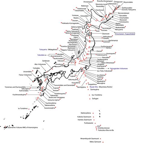 A Map Of Volcanoes In The World - United States Map