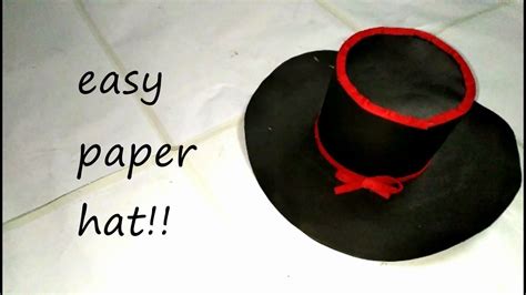 Paper Hat - Origami Top Hat tutorial - DIY | Paper hat, Hat tutorial ...