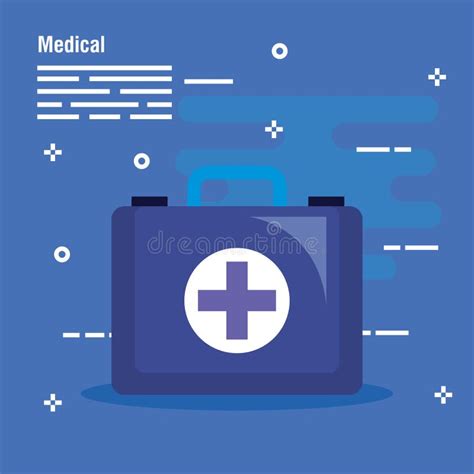 Medical First Aid with Cross Sign Stock Vector - Illustration of ...