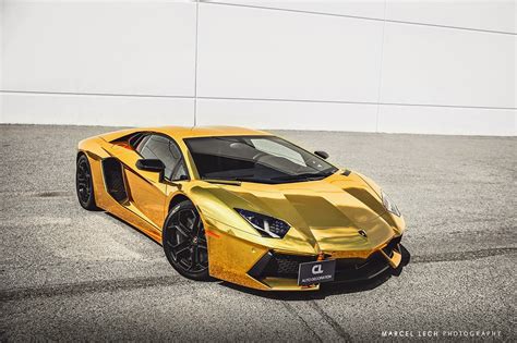 Chrome Gold Lamborghini Aventador by Marcel Lech | SUPERCARS SHOW