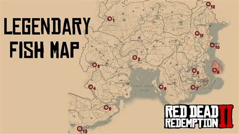 Red Dead Redemption 2 - Legendary Fish Map Made Easy, Plus Locations ...