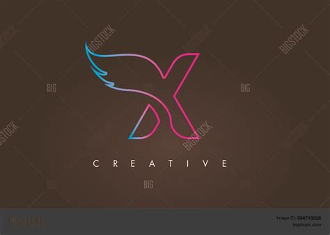 Neon X Letter Logo Vector & Photo (Free Trial) | Bigstock