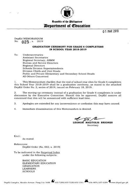 DM_s2019_025 DepEd Memorandum | Education Policy | Schools