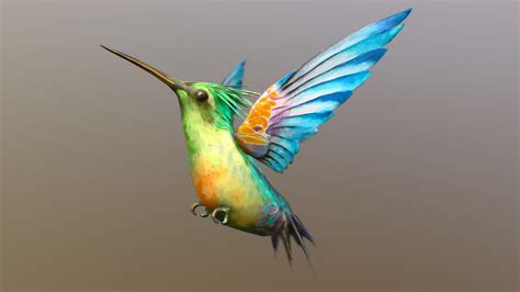 Hummingbird | Flying - Buy Royalty Free 3D model by TadenStar [4e6d591 ...