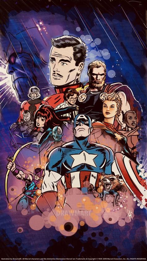 Poster Avengers: Endgame Old Comic Book By DrawmaRt | Marvel comics ...