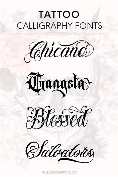 15+ Best Tattoo Calligraphy Fonts