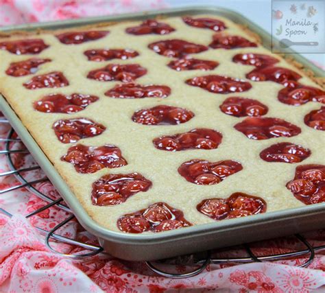 Easy Cherry Holiday Squares - Manila Spoon