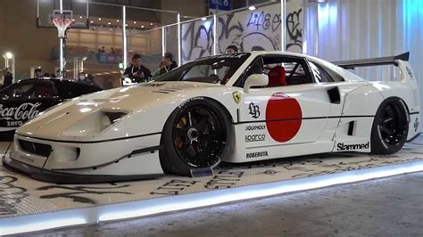 Ferrari F40 With Liberty Walk Widebody Kit Debuts At Tokyo Auto Salon