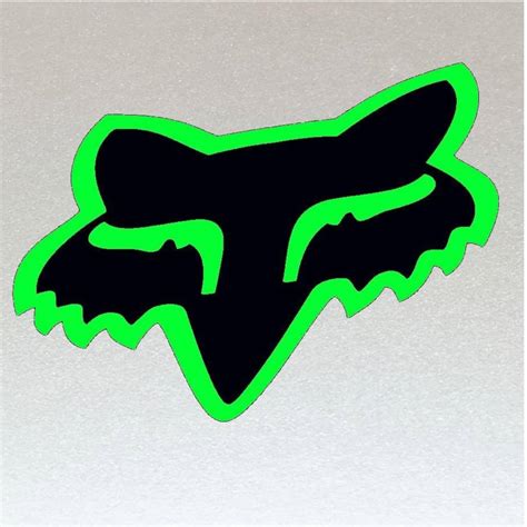 2 X Fox Racing Green & Black Design Stickers For Motor Cross Bike ...