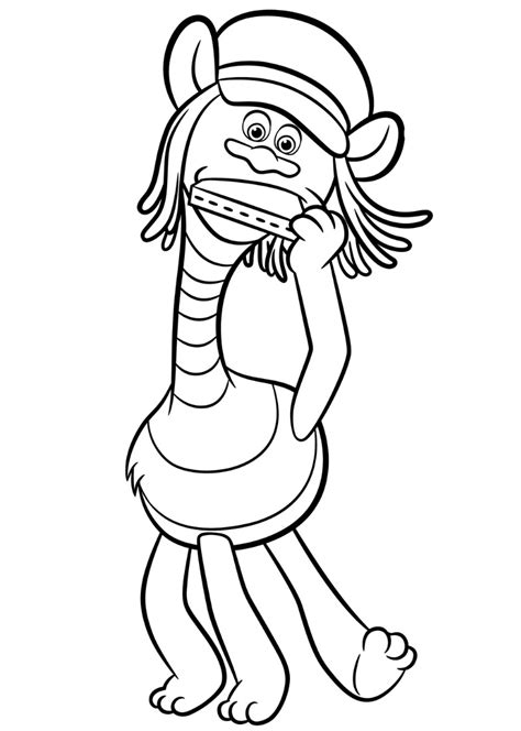 Cooper From Trolls Coloring Page - Free Printable Coloring Pages