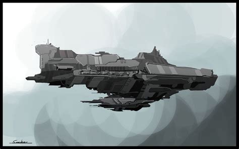 Battleship by Seeker800 on deviantART | Space ship concept art, Concept ...