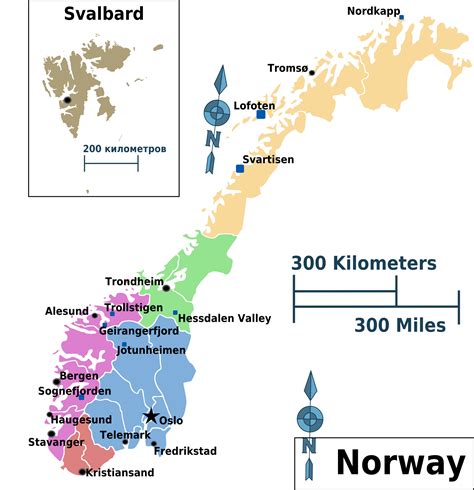 Norway Regions Map - Mapsof.Net