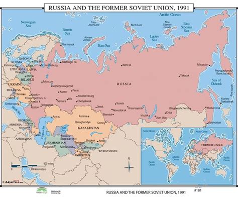 Universal Map World History Wall Maps - Russia & the Former Soviet ...