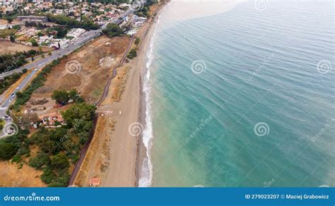 Aerial View on Coast of Alboran Sea, Buildings and Resorts in Marbella ...