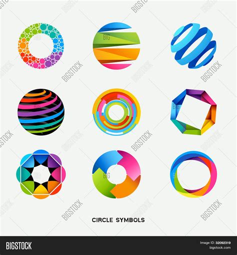 Circle Design Symbols Vector & Photo (Free Trial) | Bigstock