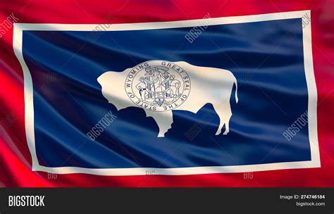 Wyoming State Flag. Image & Photo (Free Trial) | Bigstock