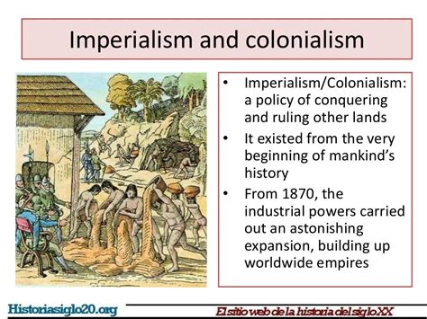 Colonialism and imperialism