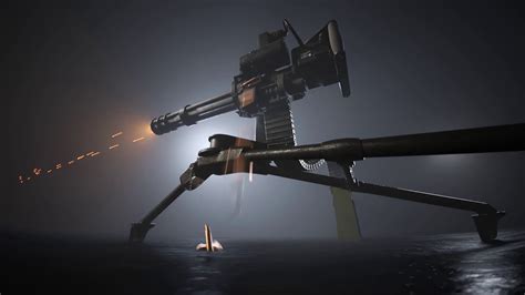 Minigun Firing To Invisible Target Deadly Stock Motion Graphics SBV ...