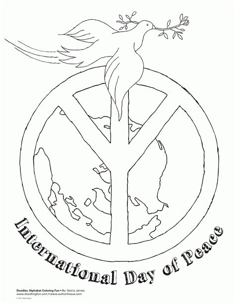 World Peace Coloring Pages - Coloring Home