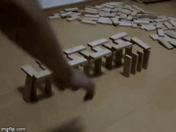 Dominoes Falling Animated Gif