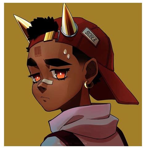 #black #anime #boy #art #blackanimeboyart | Girls cartoon art, Swag ...