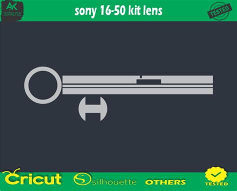 Sony 16-50 Kit Lens Skin Vector Template - 4.00