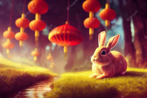 Premium Photo | Rabbit Zodiac sign for the year of the Rabbit