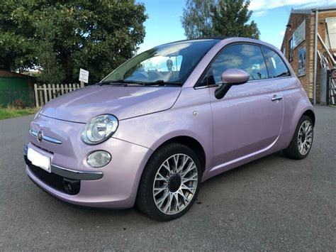 Fiat, 500, Convertible, 2013, Manual, 1242 (cc), 3 doors Pink | in ...