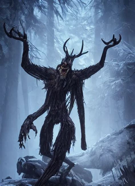 wendigo ultra detailed fantasy, elden ring, realistic, | Stable Diffusion