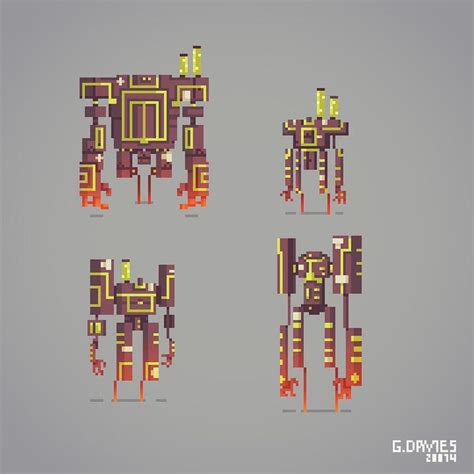 24 best pixel art mech images on Pinterest | Game art, Pixel characters ...